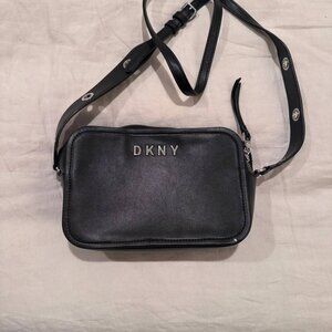 DKNY, Black, Leather Purse